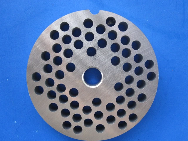 #22 x 1/4" holes STAINLESS Meat Food Grinder Plate Disc Hobart TorRey LEM etc