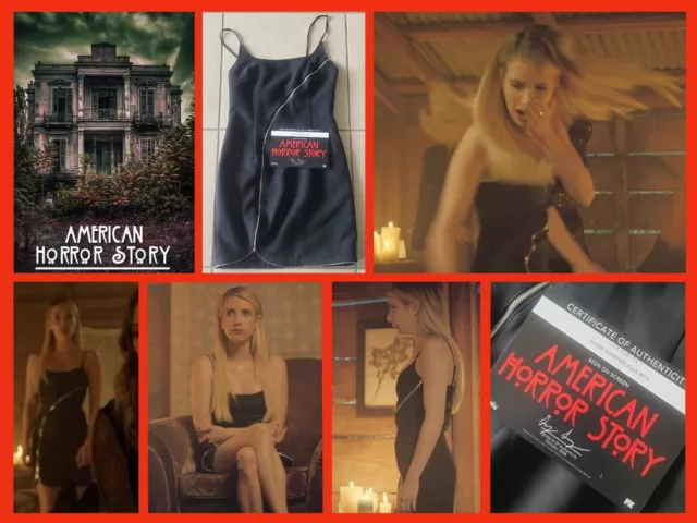 AHS AMERICAN HORROR STORY: Emma Roberts/Madison Dress w/Studio COA