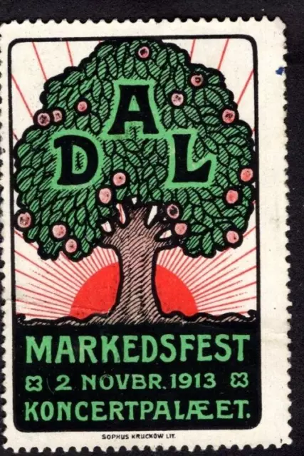 Aschenputtel Poster Stempel - Dänemark AB 1913 Markedsfest - 40x60mm