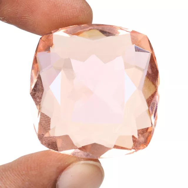 Cushion Cut Pink Topaz 70.5 Ct. Brazilian Loose Gemstone For Jewelry Making