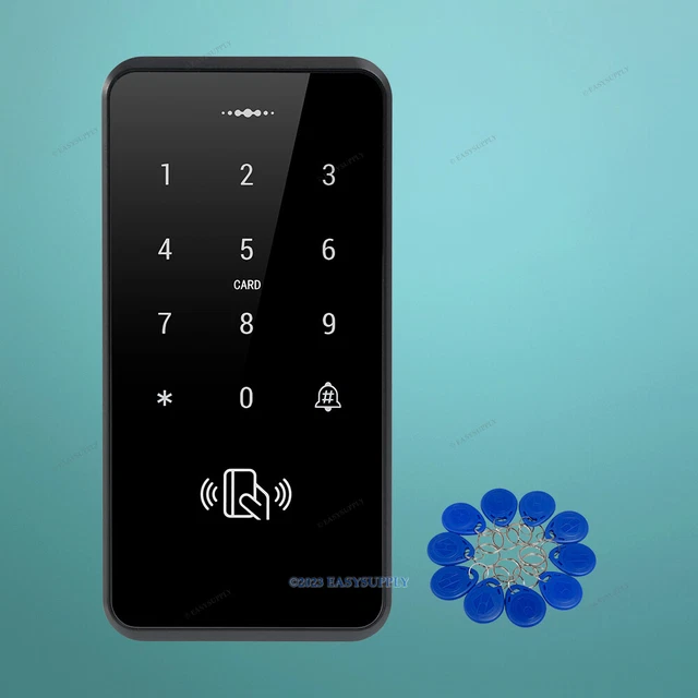Waterproof Black 125Khz RFID Access Control with Backlit Keypad