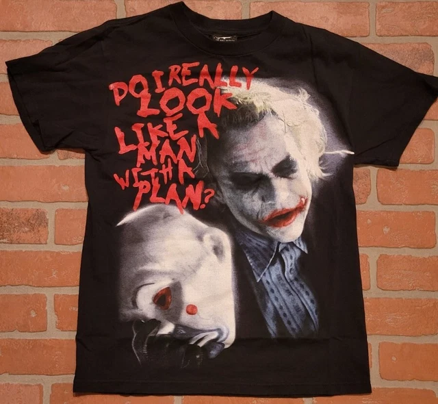 T-shirt Vintage Rare Batman The Dark Night - Le Joker - Taille L Homme - Occasion Parfait état