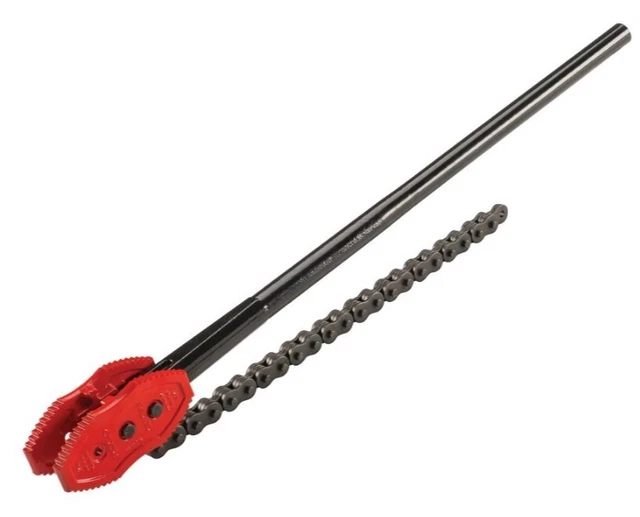RIDGID 92670 Double-End Chain Tongs, 0.75 to 4" Pipe Capacity