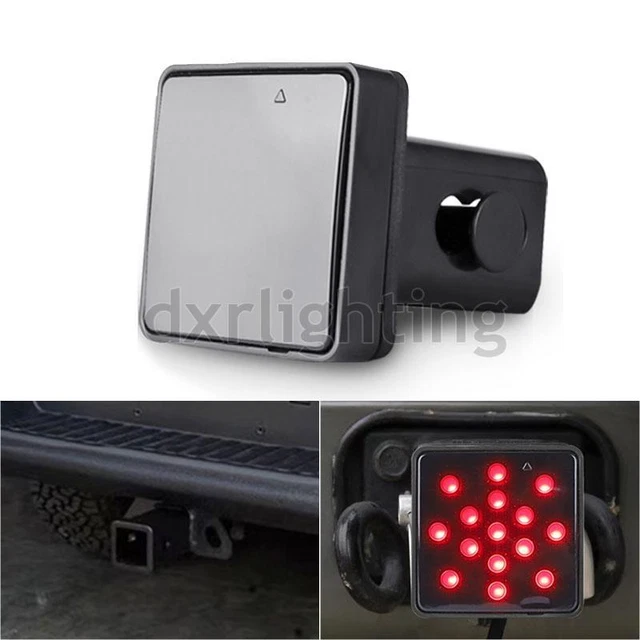 LED Tail Brake Light Trailer Hitch Cover Towing & Hauling 2" Receiver Truck SUV