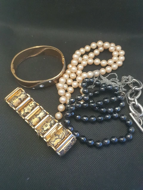 Lot Bijoux Fantaisie Vintage mixte pour réparation création Ref C697