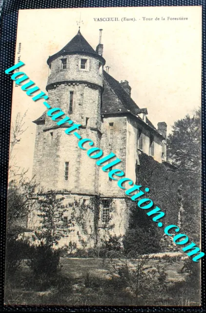 Cpa 27 Eure Vascoeuil Tour De La Forestiere 1900 Normandie Carte Postale Edifice