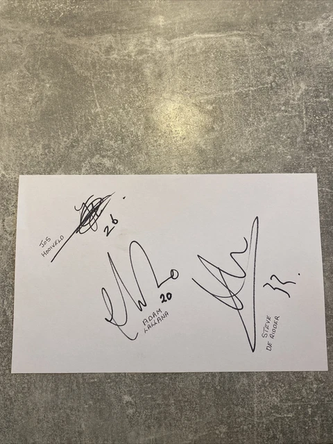 14 X Southampton Fc signatures - hand signed - white autograph paper - Lallana