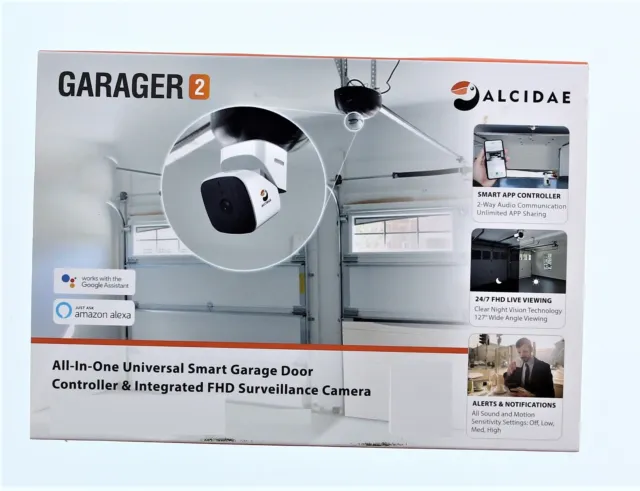 Alcidae Garager 2 All In One Universal Smart Garage Door Controller/Surveillance