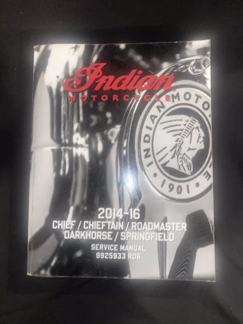 2014 2015 2016 Indian Chieftain Chief Roadmaster Service Shop Repair Manual