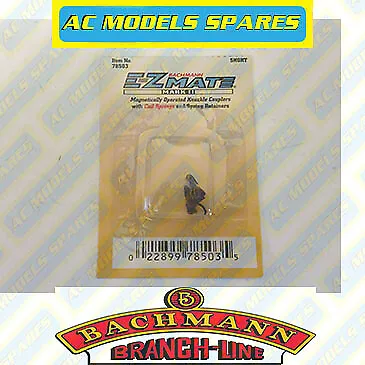 78503 Bachmann EZ Mate Mark II Magnetic Knuckle Couplers + Springs Short N Gauge