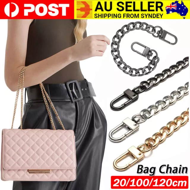 Up120cm Metal Handbag Shoulder Strap Bag Purse Chain Smooth Replacement Crossbod
