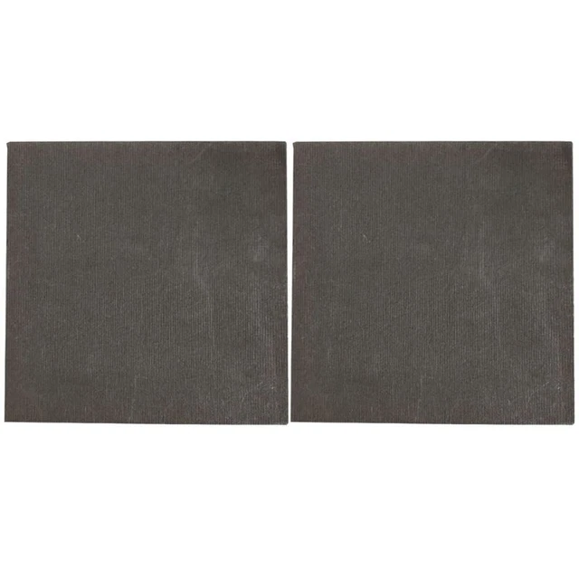 2pcs High Carbon Graphite Sheet 100×100×2mm Electrode Plate Anode Panel