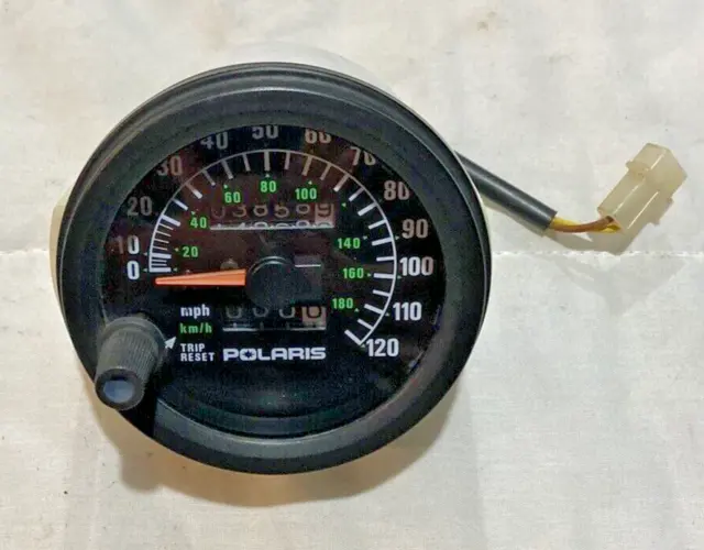 Polaris Indy 4"  Speedometer 3858 Miles 120 MPH OEM 3280188