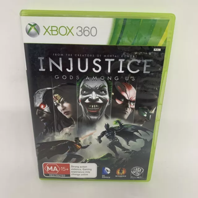 INJUSTICE GODS AMONG US XBox 360 PAL Game *NO MANUAL* Free Postage