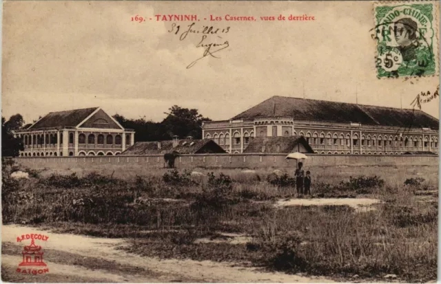 CPA AK VIETNAM TAYNINH - Les Casernes, vues de derrière (61568)