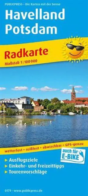 Havelland - Potsdam, cycling map 1:100,000 Folded Book