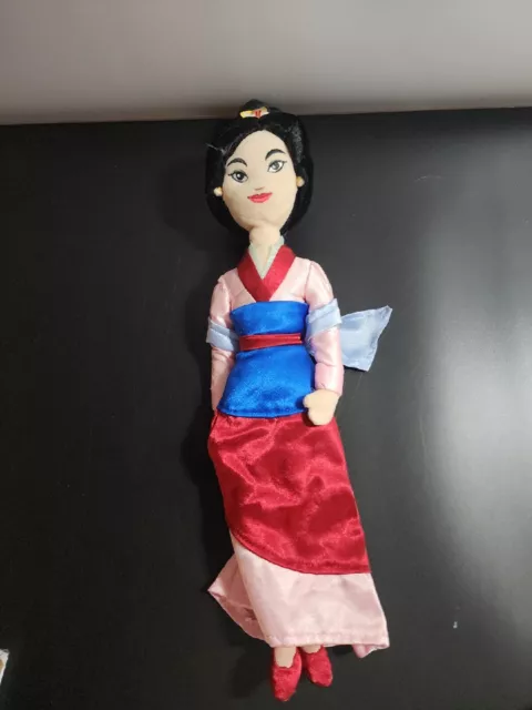 Disney Store Mulan 20" Plush Formal Dress Hair Accessory Soft