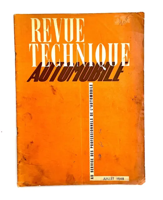 Revue Technique Automobile (RTA) FORD V8 21 CV / Juillet 1948 [originale]