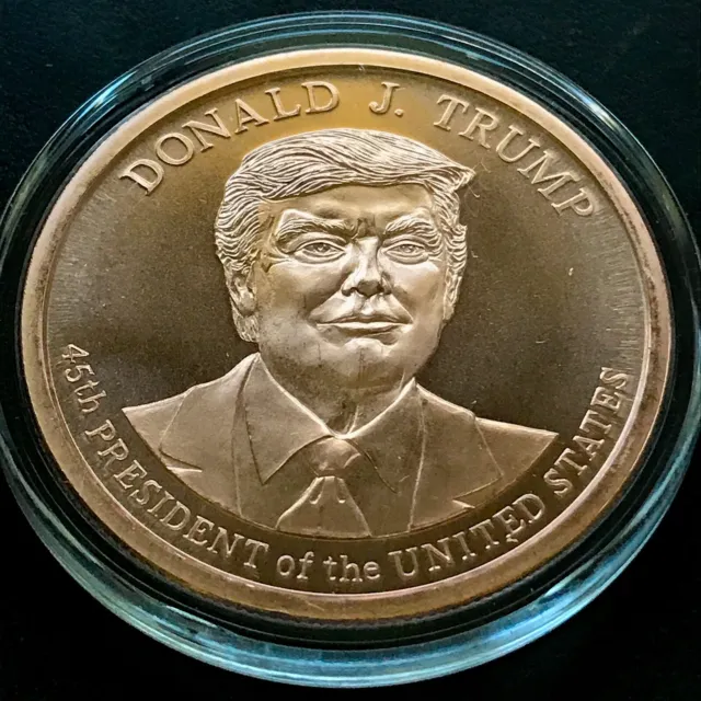 Donald Trump 2020 1 oz .999 Copper BU Coin 45th President Commemorative New MAGA