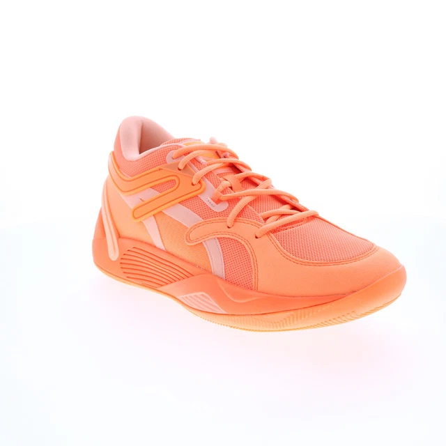 Puma TRC Blaze Court 37658202 Mens Orange Canvas Athletic Basketball Shoes