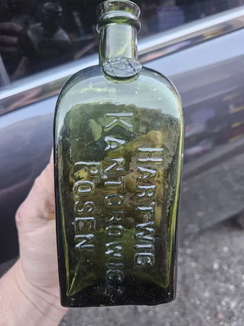 *Very Rare Vintage 1800's German Liqueur Bottle*