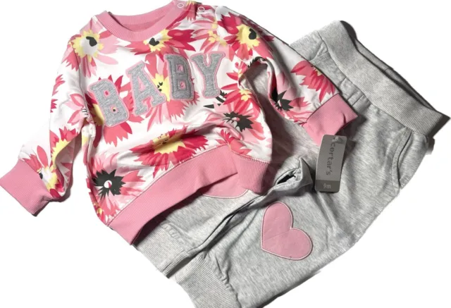 Baby Girl Clothes Floral Tops Pants Toddler Outfits Set Tracksuit Joggers