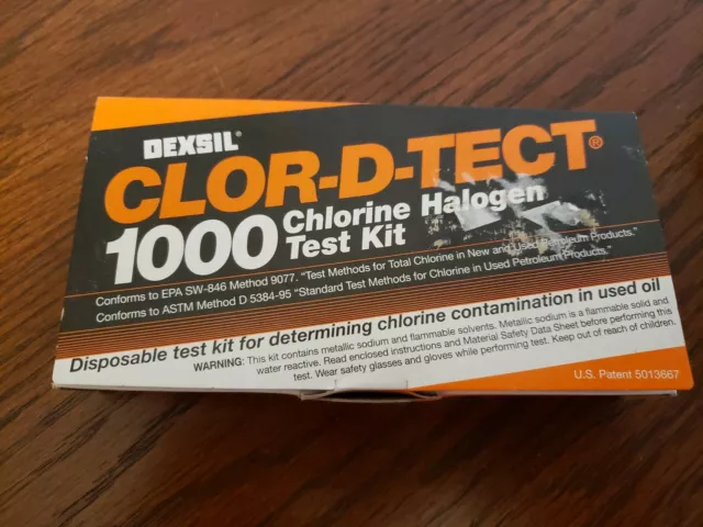 CLOR-D-TECT Test Kit Chlorine Halogen DEXSIL 1000 EXPIRED Jan 13 NEW SET OF 2