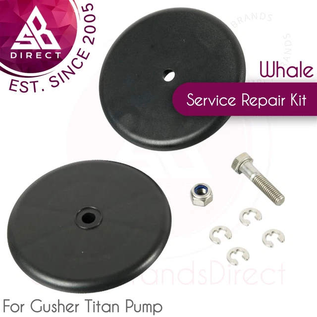 Whale Serrage Plaque Service Réparation Kit │ Pour Geyser Titan Pompe │ AS4412