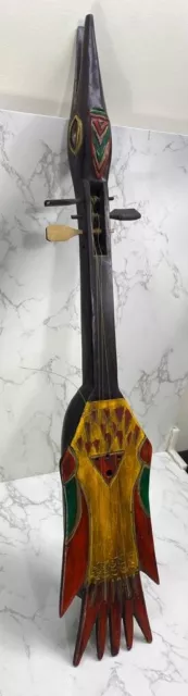 Sanxian Sangen 3 String Musical Instrument Lute Duck Head
