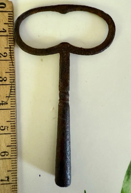 Vintage clé de remontage/fer forgé massif patine/horloge