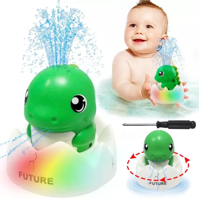 Light Up Whale Spray Water Bathtub Toy Pool Toy for Toddlers Kids Boys Girls