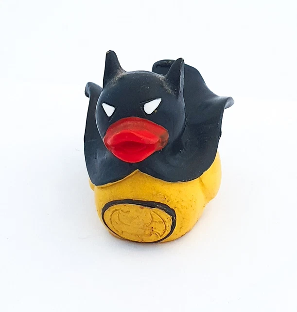 Keramik handbemalte Ente - Batman Fledermäuse