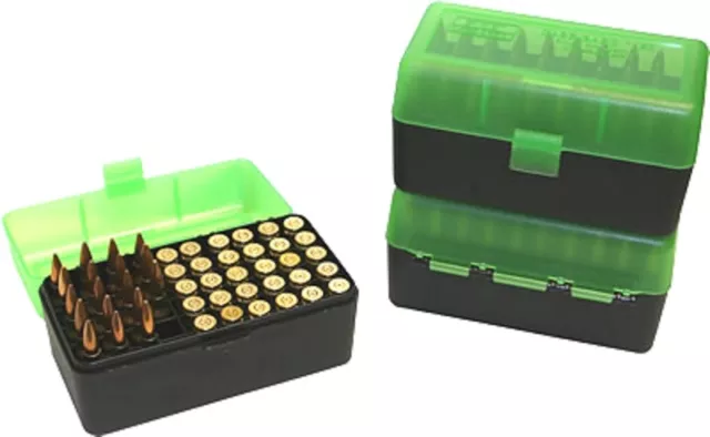 MTM Ammo Box WSSM Rifle 50 Round Black Green See List RSLD-50-16T