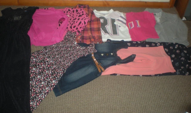 Bundle Girls Clothes age 7-8yrs Dress Leggings Jacket Tops Jumpsuit  R.Island
