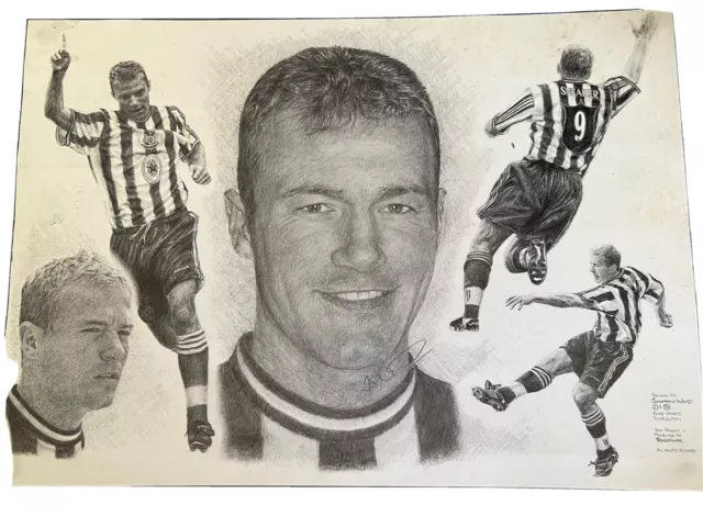 Alan Shearer Newcastle United FC Icon Print