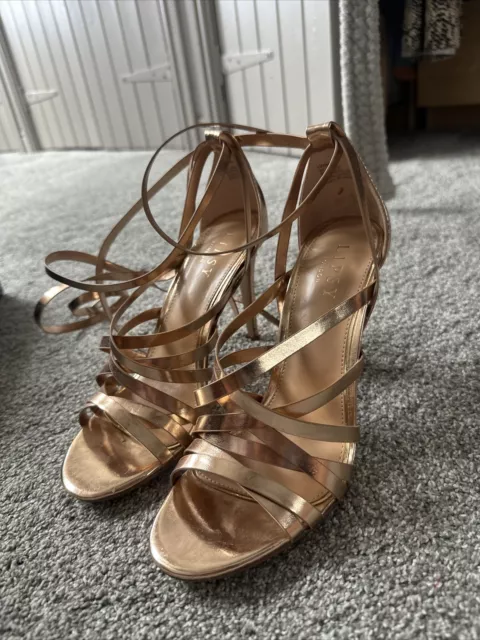 Lipsy gold heels deals