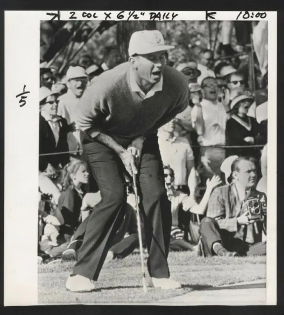 Original Dan Sikes Golf Pga Vintage Photo Golfer San Francisco Examiner A