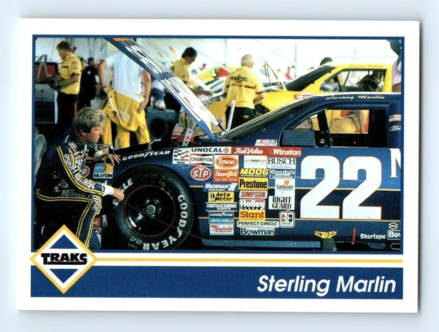 1991 Traks Sterling Marlin 22 Jr Johnson Assoc #167 Wc Driver