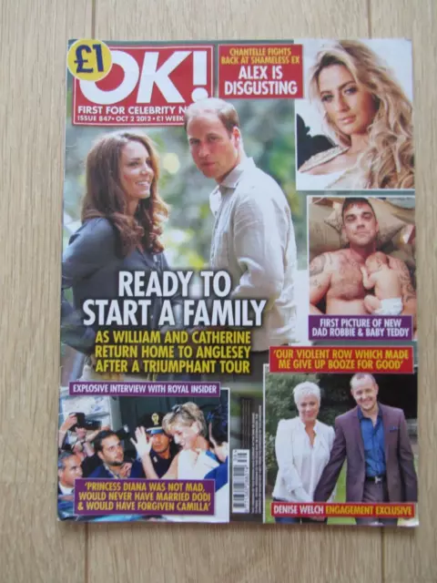 OK! Magazine - Issue 847 Oct 2012 - William & Kate Robbie Williams