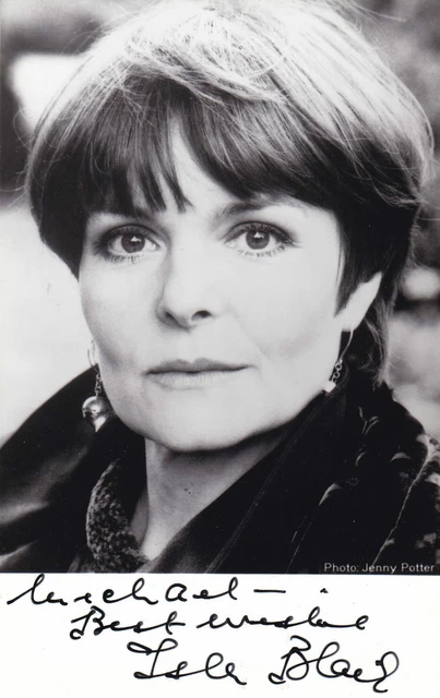 EARLY ISLA BLAIR HAND SIGNED & DEDICATED PROMO 5.5 x 3.5
