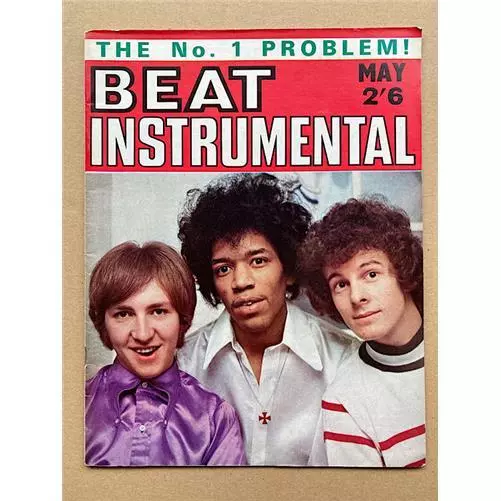 JIMI HENDRIX BEAT INSTRUMENTAL MAGAZINE MAY 1967 JIMI HENDRIX COVER with LP full