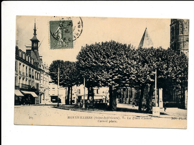 C14270 - Une Carte Postale Ancienne - MONTIVILLIERS - La Place Carnot