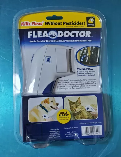 Flea Doctor Electronic Flea Comb for Dogs & Cats New In Package As Seen On TV. 2