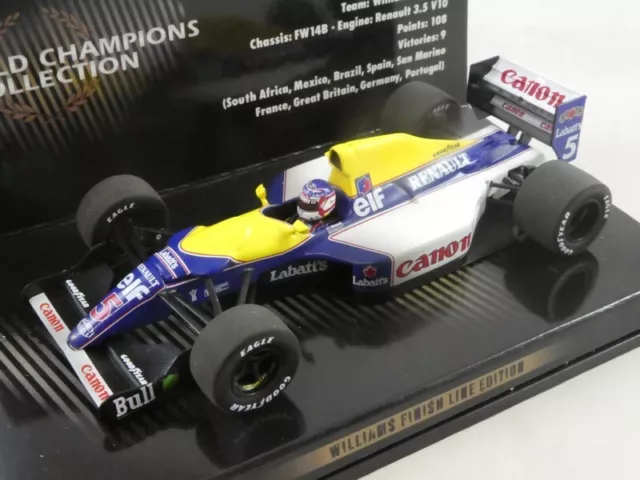 MINICHAMPS Williams FW14B Nigel Mansell World Champion 1992 1/43 436926605