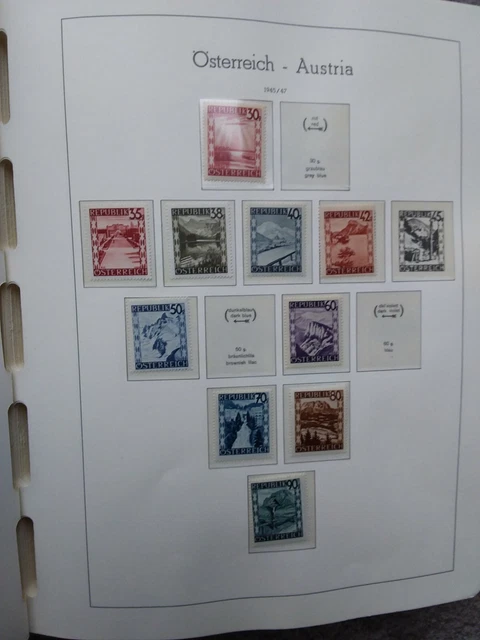 Österreich Sammlung im Leuchtturm Binder,  1945-1983, ungest. 3