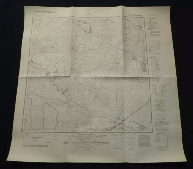 Landkarte Meßtischblatt 3742 Damelang, Rädel, Busendorf, Freienthal, 1945