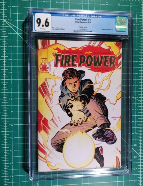 Fire Power #1 (2020) CGC NM 9.6 Wht Pgs Gold Foil Cvr Var Image Comics Kirkman