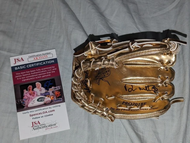 New York Yankees Don Mattingly Signed Rawlings  Mini Gold Glove Award  ++ Jsa