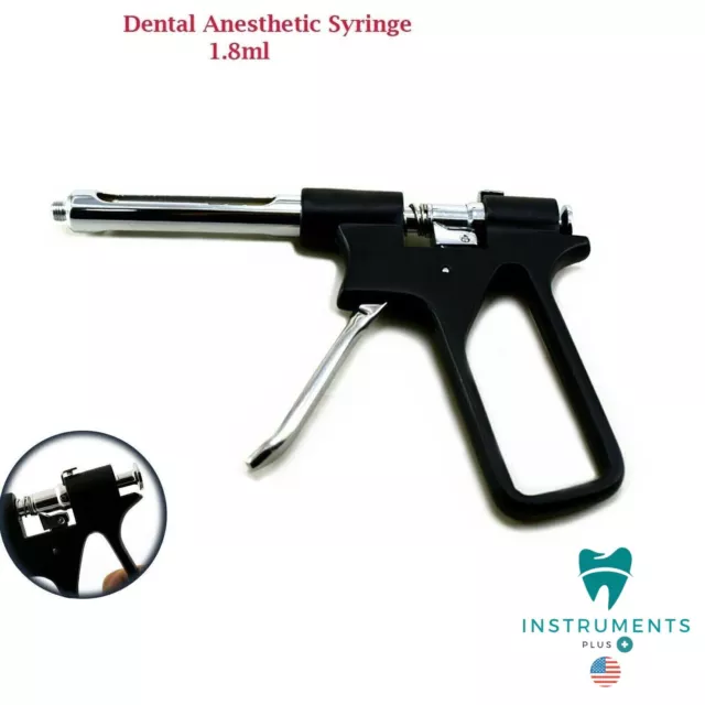 Surgical Dental Anesthetic Syringe Intraligamental Gun 1.8ML Black Color 2