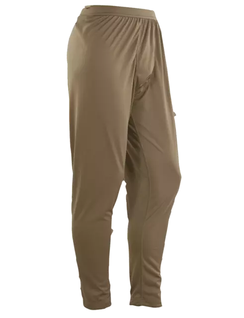 Military Gen III Level 1 ECWCS Silk Weight Pants Coyote Brown thermal Small